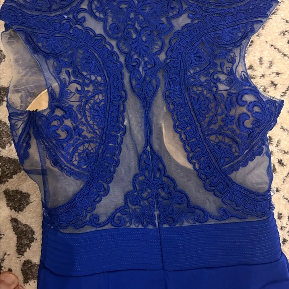 Camille La Vie Cobalt Blue Strapless Gown - Picture 6 of 8